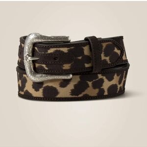 Ariat Leopard Print Leather Belt